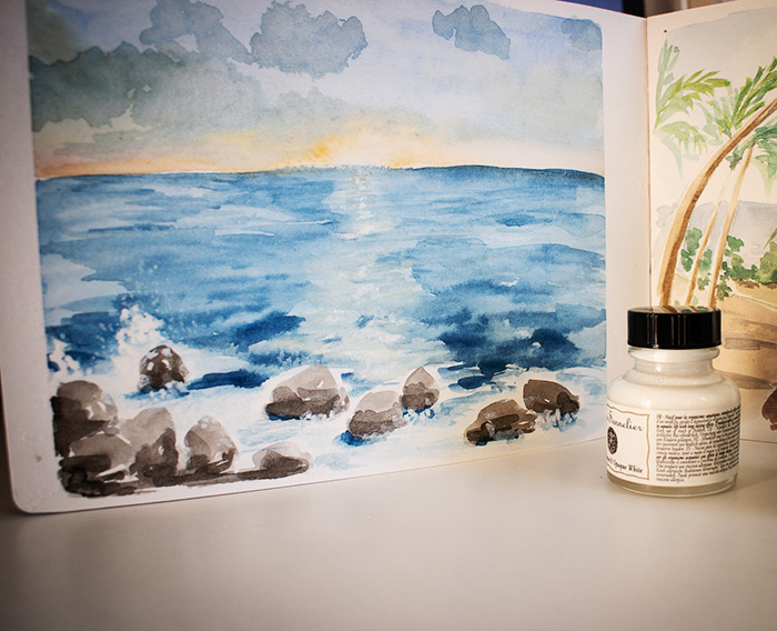 Comment peindre la mer en aquarelle - Apprendre la peinture avec