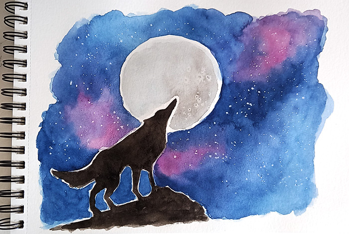 Comment dessiner un loup ? – Crayons et Pinceaux
