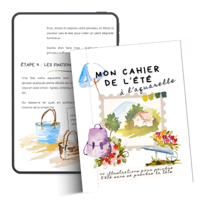 cahier ete aquarelle p