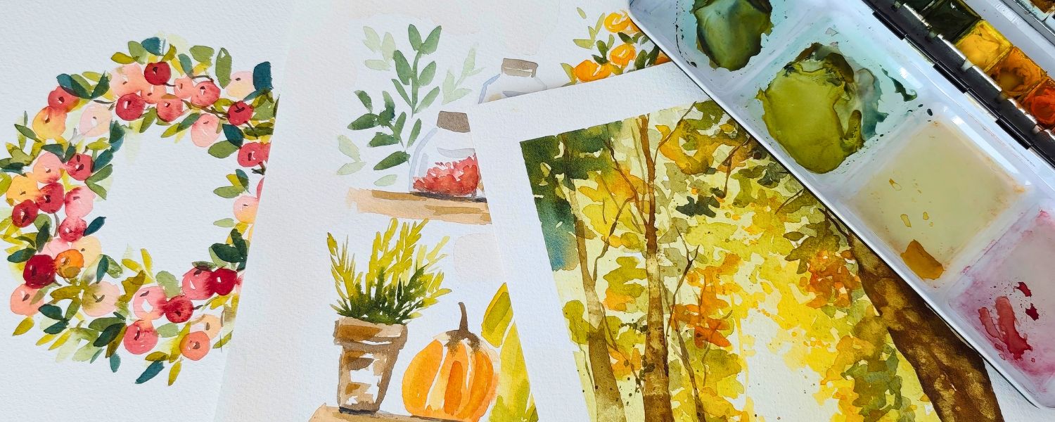 automne aquarelle